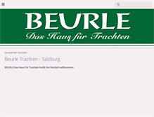 Tablet Screenshot of beurletrachten-salzburg.com